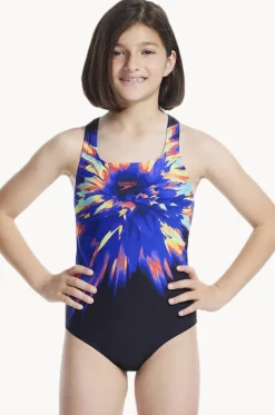 One Pieces|One Pieces^Speedo Girls Powerstrike One Piece Black/Multi