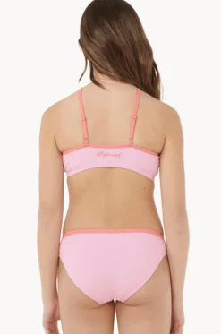 Bikini Sets^Rip Curl Girls Premium Rib 2.0 High Neck Crop Set Watermelon