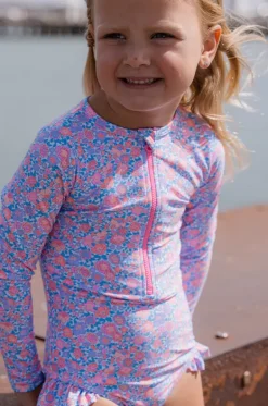 Rashies & Sunsuits|Rashies & Sunsuits^Milky Girls Pretty Posy Sunsuit Pink/blue