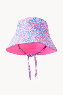 Hats^Milky Girls Pretty Posy Swim Hat Pink/blue