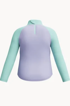 Rashies & Sunsuits^Speedo Girls Print Long Sleeve Suntop Lavender