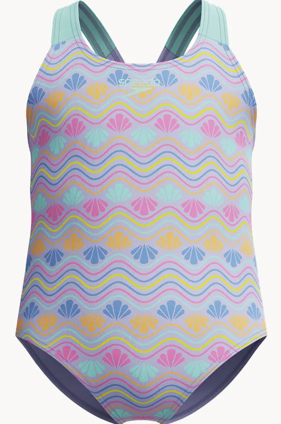 One Pieces^Speedo Girls Print One Piece Lavender
