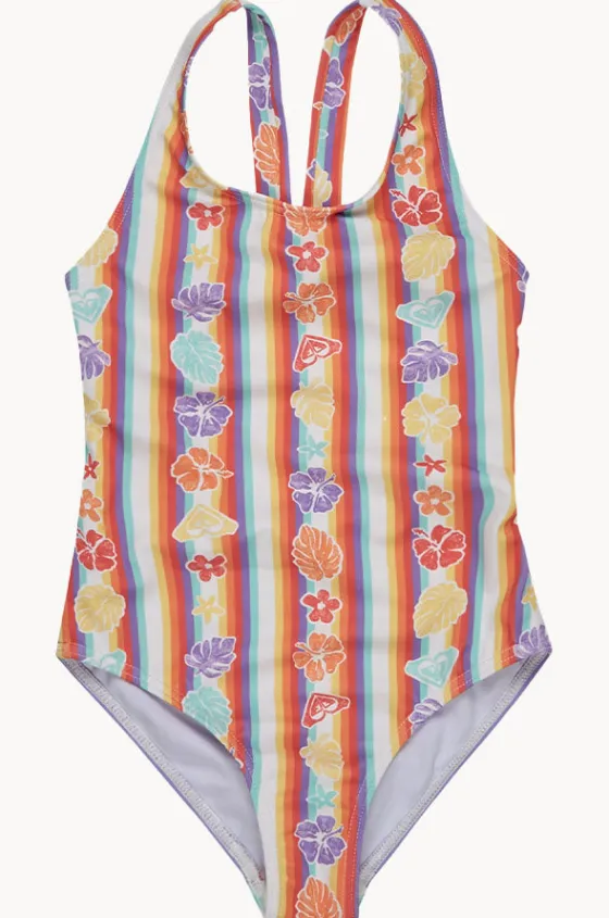 One Pieces^Roxy Girls Bay Stripe One Piece Rainbow