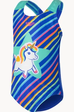 One Pieces^Speedo Girls Rainbow Unicorn One Piece Arctic