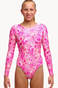 Rashies & Sunsuits^Funkita Girls Rosie Cheeky Long Shot Sunsuit Pink