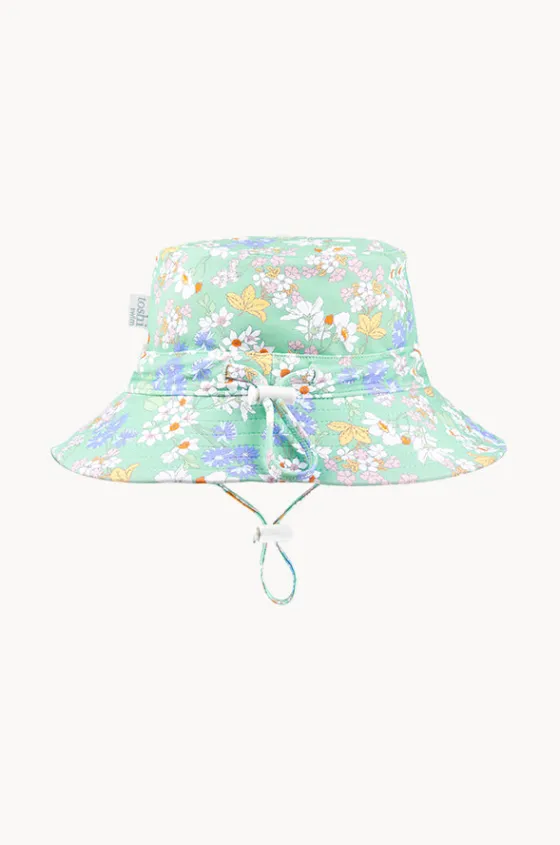 Hats^Toshi Girls Sea Blossom Swim Sunhat Seagreen