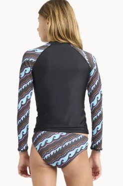 Rashies & Sunsuits^Billabong Girls Sea Level Suntop Set Off Black