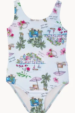 One Pieces^Seafolly Girls Girls Secret Vacay Cut Out One Piece Light Blue