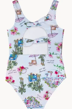 One Pieces^Seafolly Girls Girls Secret Vacay Cut Out One Piece Light Blue