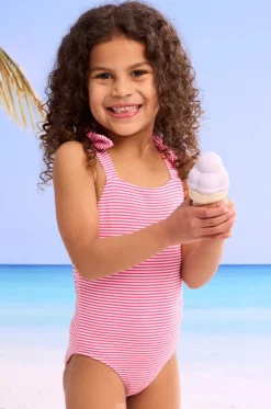 One Pieces^Seafolly Girls Girls Seersucker One Piece Pink