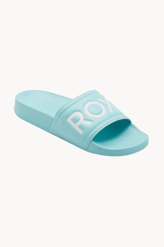 Footwear^Roxy Girls Slippy II Slide Aqua