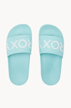 Footwear^Roxy Girls Slippy II Slide Aqua