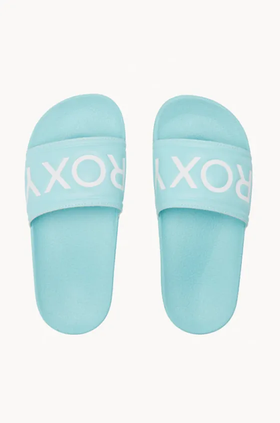 Footwear^Roxy Girls Slippy II Slide Aqua
