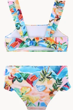 Bikini Sets^Seafolly Girls Girls South Pacific Frill Crop Set Multi