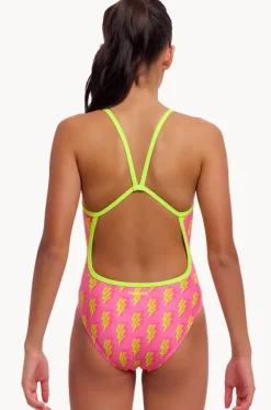 One Pieces^Funkita Girls Stunner Single Strap One Piece Pink/yellow