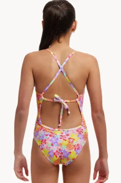 One Pieces^Funkita Girls Tie Me Tight One Piece Summer garden