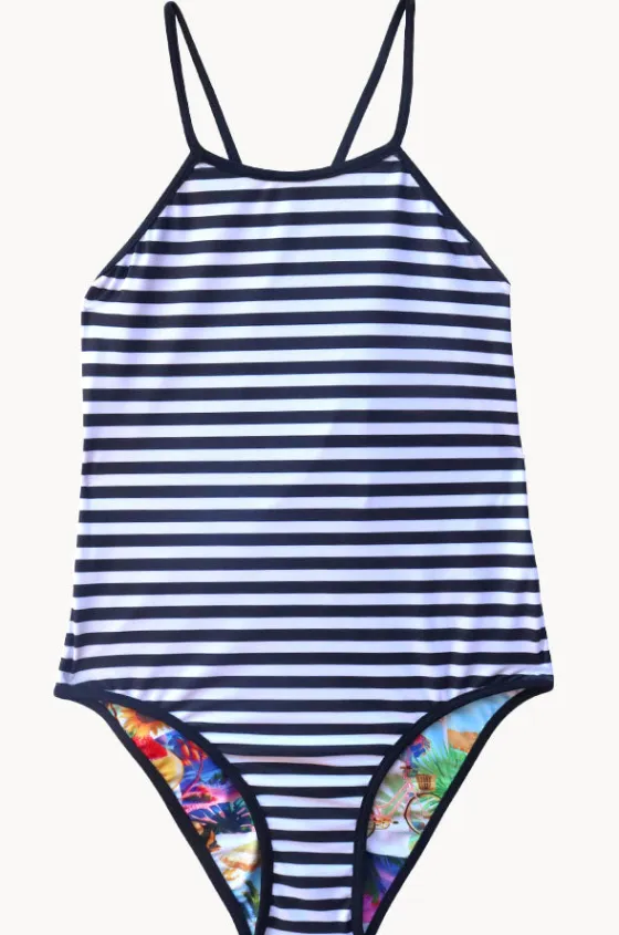 One Pieces^Salty Ink Girls Summer Vacay Reversible One Piece Multi