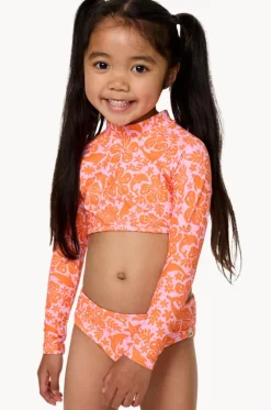 Rashies & Sunsuits^Rip Curl Girls Sun And Swell Crop Suntop Set Mandarin