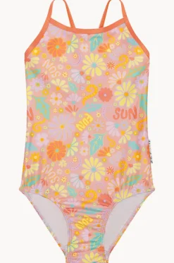 One Pieces^Babes In The Shade Girls Sunny Girl One Piece Orange/pink