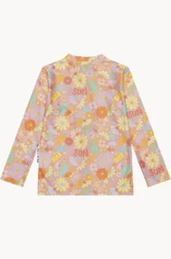 Rashies & Sunsuits^Babes In The Shade Girls Sunny Girl Suntop Orange/pink