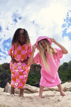 Towel Robes & Ponchos|Towel Robes & Ponchos^Roxy Girls Sunny Joy Hooded Towel