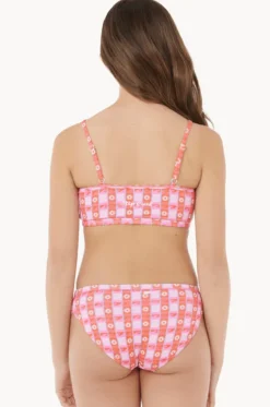 Bikini Sets^Rip Curl Girls Sunset Check Rib Crop Set Pink