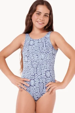 One Pieces^Rip Curl Girls Sunset Luau One Piece Blue