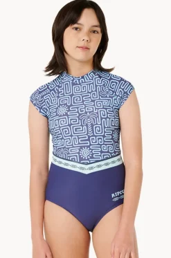 Rashies & Sunsuits^Rip Curl Girls Sunset Luau Sunsuit Navy