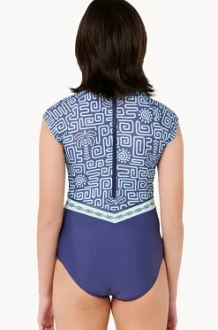 Rashies & Sunsuits^Rip Curl Girls Sunset Luau Sunsuit Navy