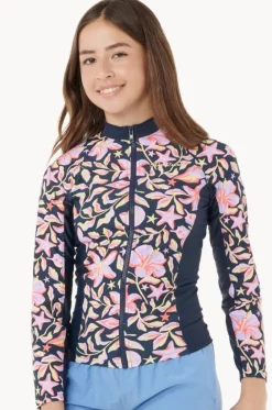 Rashies & Sunsuits^Rip Curl Girls Sunset Sky Suntop Navy