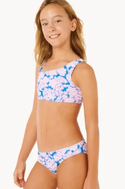 Bikini Sets^Rip Curl Girls Sunshine Squad Crop Set Elec Blue