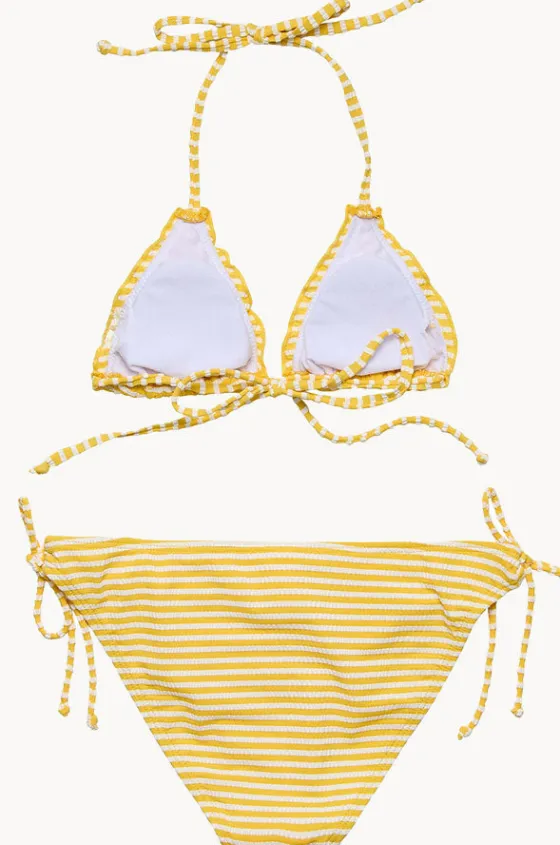 Bikini Sets^Snapper Rock Girls Sunshine Stripe Tri Set Yellow