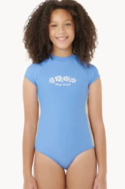 Rashies & Sunsuits^Rip Curl Girls Surf Revival Short Sleeve Sunsuit Blue