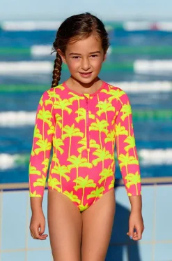 Rashies & Sunsuits^Funkita Girls Sweet Coconuts Sunsuit Pink/yellow