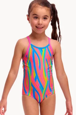 One Pieces^Funkita Girls Swirly Straws One Piece Multi