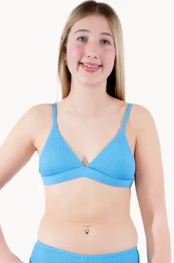 Teen Girls Separates^Base Swim Girls Textured Fixed Tri Azure