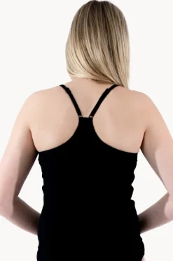 Teen Girls Separates^Base Swim Girls Textured Scoop Tankini Separate Black