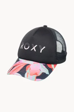 Hats^Roxy Girls The Moves Floral Honey Coconut Cap Black/multi