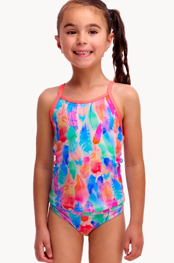Tankini Sets^Funkita Girls Tickle Pink Tankini Set Blue/natural