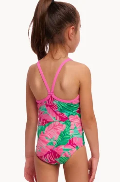One Pieces^Funkita Girls Tropic Palm One Piece Pink/green