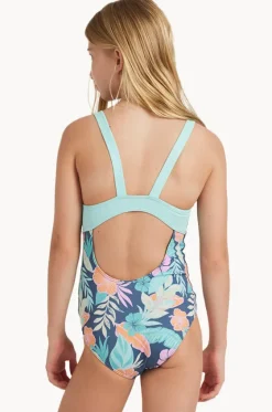 One Pieces^Roxy Girls Tropical Active One Piece Indigo