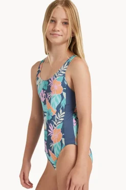 One Pieces^Roxy Girls Tropical Active One Piece Indigo