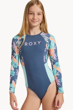Rashies & Sunsuits^Roxy Girls Tropical Active Sunsuit Indigo