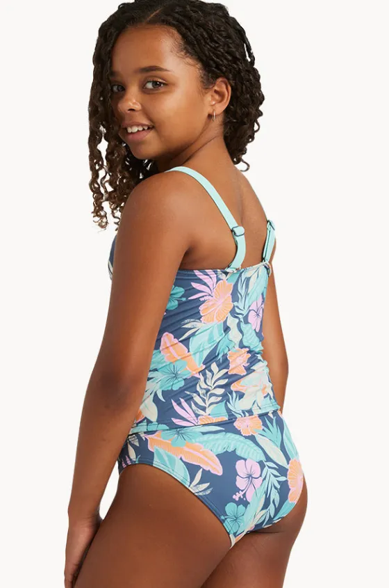 Tankini Sets^Roxy Girls Tropical Active Tankini Set Indigo