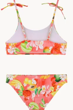 Bikini Sets^Seafolly Girls Girls Tropique Tie Crop Set Pink/Multi