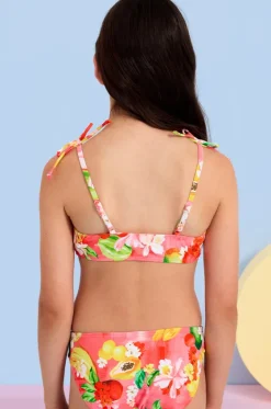Bikini Sets^Seafolly Girls Girls Tropique Tie Crop Set Pink/Multi
