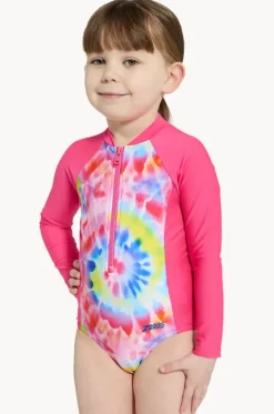 Rashies & Sunsuits|Rashies & Sunsuits^Zoggs Girls Twister Sunsuit Pink/Multi