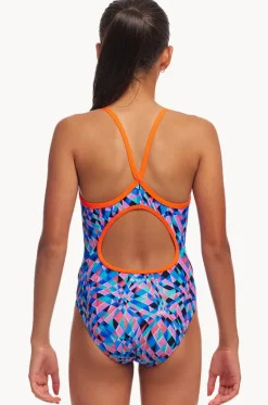 One Pieces^Funkita Girls Warp Tour Diamond Back One Piece Blue/pink