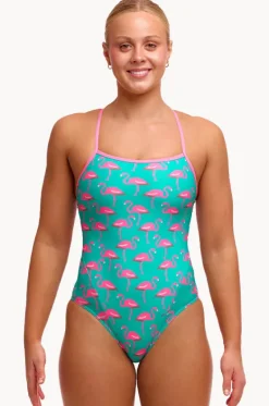 One Pieces^Funkita Go Flamingo Single Strap One Piece Teal/pink