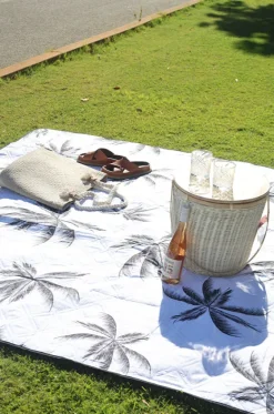 Picnic Vibes^Good Vibes Havana Picnic Mat White/black